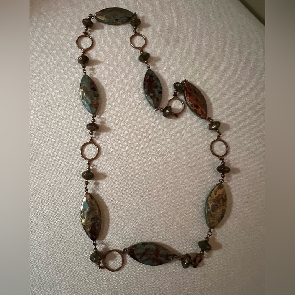 💍 NWOT Artisan Earthy Tones Necklace